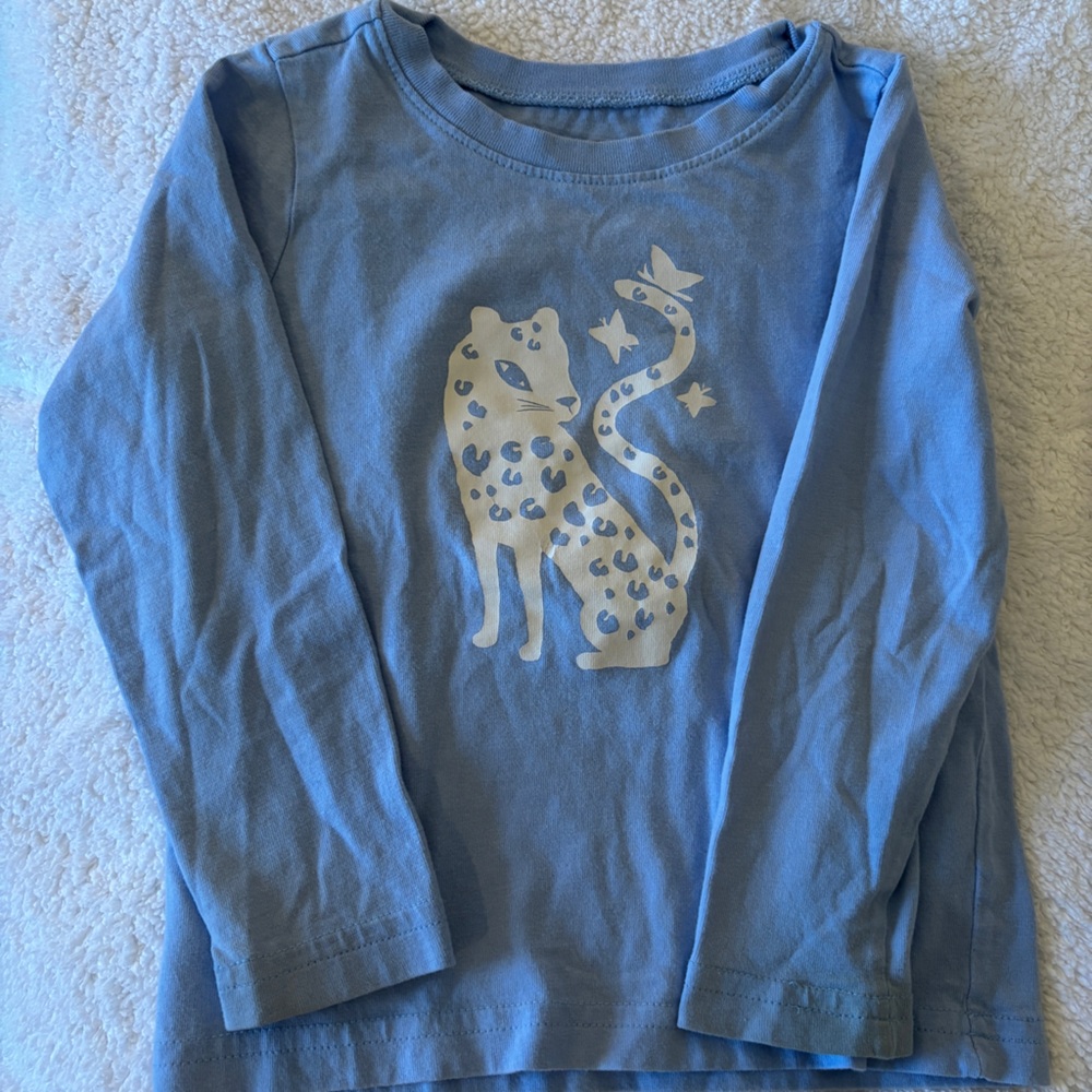 Tea Collection Sky Blue Lynx Long Sleeve shirt